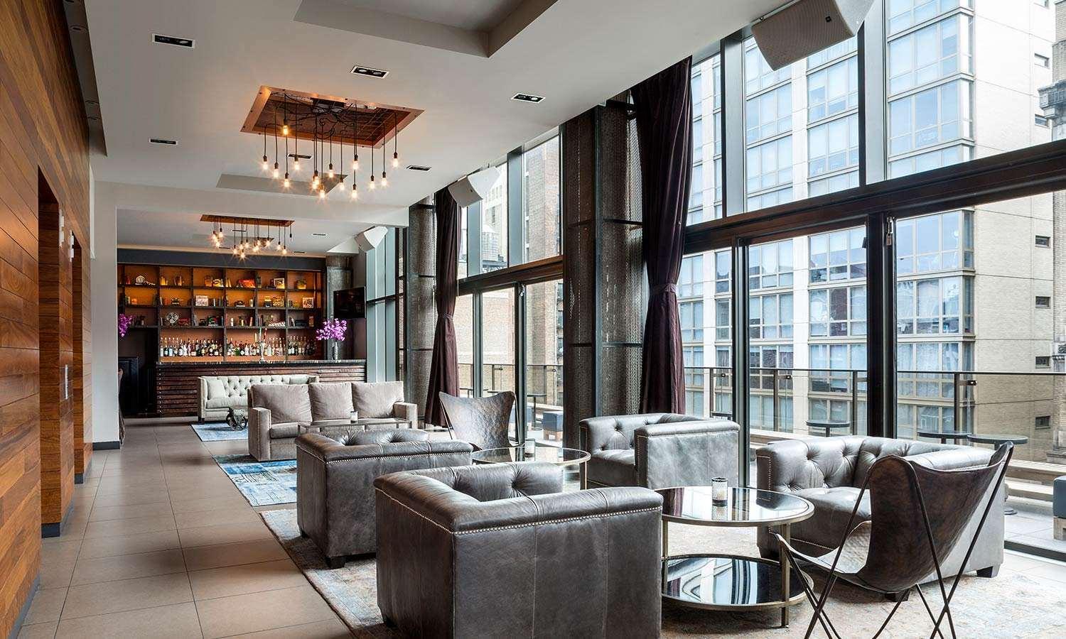 Royalton Park Avenue Hotel New York Exterior photo The 12th floor lounge at the InterContinental